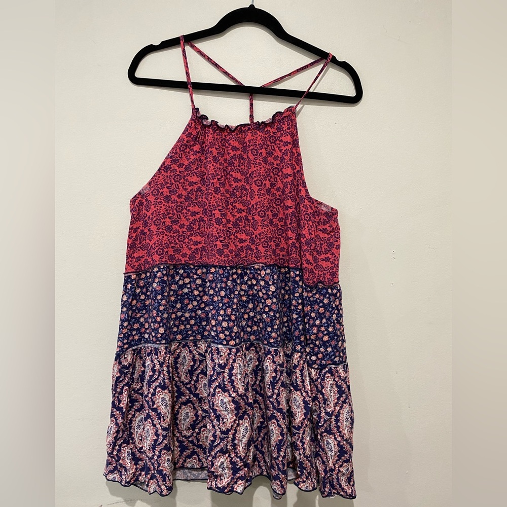 Multi-Pattern Bethany Mota Flowy Dress